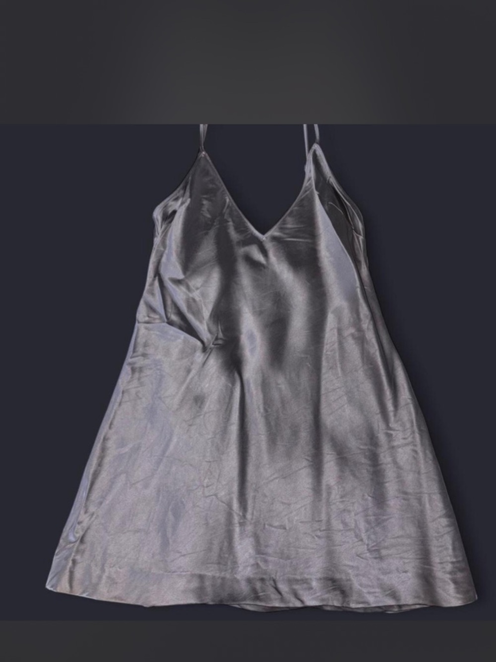 Skims heavy weight satin dress size small color mirror